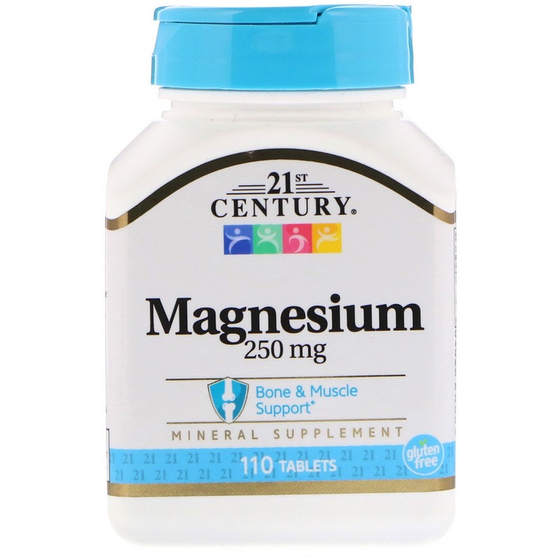 21st Century Magnesium 250 mg ยาแก้ปวดไมเกรน ยี่ห้อไหนดี