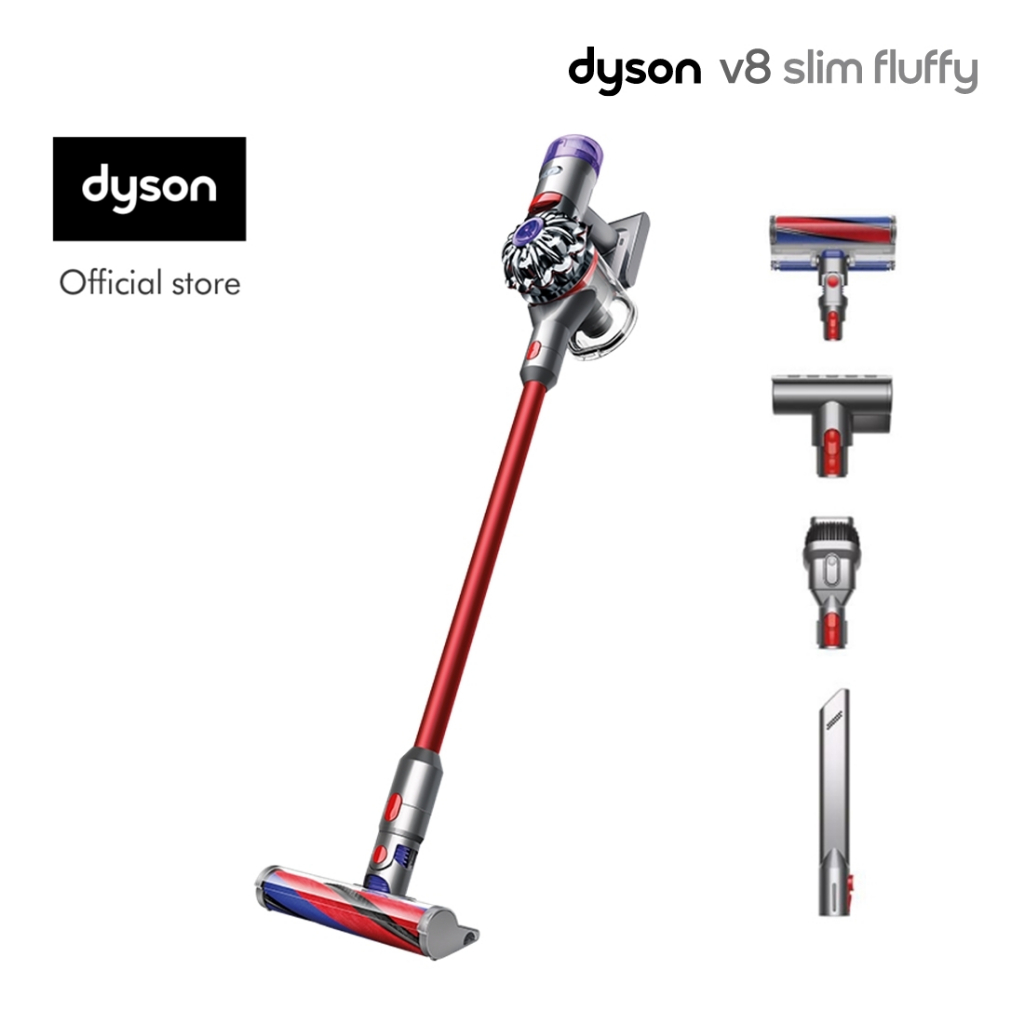 Dyson V8 Slim ™️ Fluffy Cordless Vacuum Cleaner, เครื่องดูดฝุ่นไร้สาย ยี่ห้อไหนดี