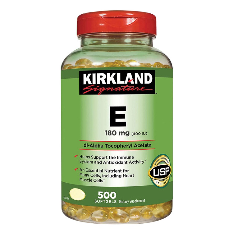 Kirkland Vitamin E 400IU 180mg วิตามินอี ยี่ห้อไหนดี