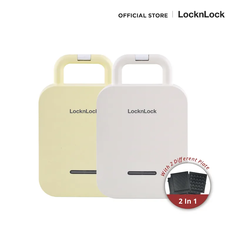 LocknLock เครื่องทำวาฟเฟิล Waffle & Sandwich Maker รุ่น EJB412, เครื่องทําวาฟเฟิล ยี่ห้อไหนดี
