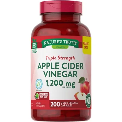 Nature's Truth Apple Cider Vinegar 1200 mg ยาช่วยย่อยอาหาร ยี่ห้อไหนดี