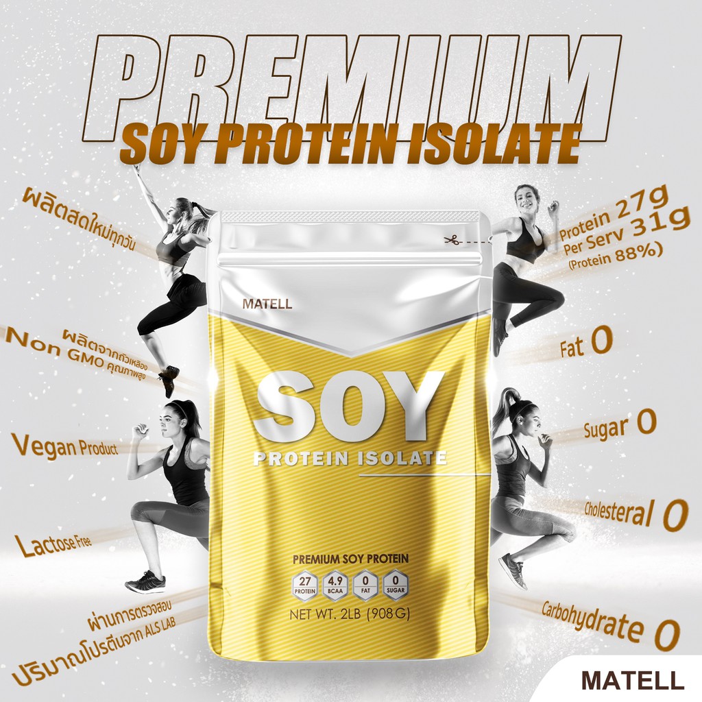 Soy Protein Isolate ถั่วเหลือง Non Whey